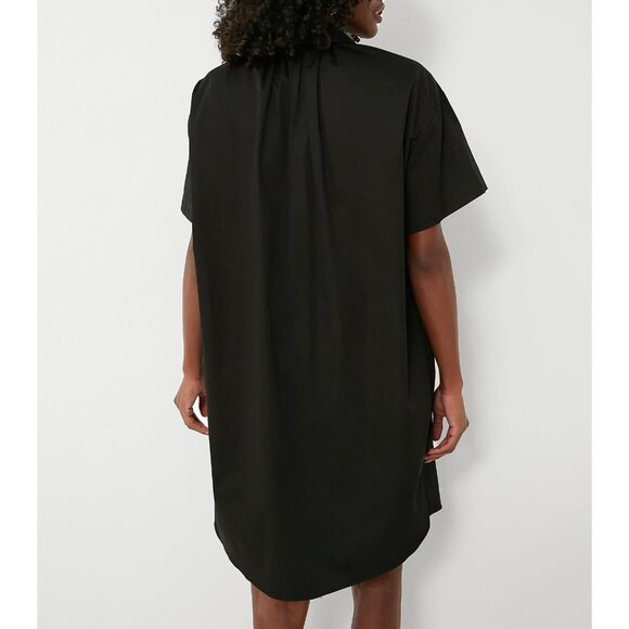 New Tuckernuck Oakley Gold Button 100% Cotton Mini Dress Black XS $118 - Picture 3 of 9